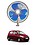RKPSP 6Inch/12V Portable Oscillating Car/Truck/Bus Fan For i10 image 1
