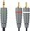 BANDRIDGE 3.5mm male to 2xRCA Y Splitter Stereo Audio Cable, With PVC Jacket & Gold Plated Connectors, Compatible with Amplifiers, Soundbar, Smartphones, Speakers and more (2 Meter) image 1