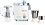 PHILIPS HL 1632 500 W Juicer Mixer Grinder (3 Jars, White & Blue) image 1