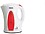 Inalsa Vapor 1.2 Liter 1300W Electric Kettle (White/Red) image 1