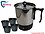 Wellberg Wellberg Stainless Steel Quick Boil 600 Watt Electric Kettle (1.2Ltr, Black, Silver) image 1
