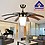 Hans Lighting Ceiling Fan with Light, 5 Wood Blade (48 Inch) image 1
