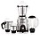 Cookwell Commercial Mixer Grinder 1200 W For Cafes, Restaurants, Heavy Homes, Hotels, Canteens (4 Jar) , Silver image 1