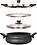 Pigeon by Stovekraft All in One Super Cooker 620-H 3 Litre Hard Anodised Outer Lid Pressure Cooker (Black, Aluminium) image 1