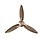 GENERIC ZEST POWER SYSTEM CEILING FAN ( COLOR : SPARKLE GOLD AND BROWN ) image 1