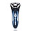 SweetLF Electric Shaver for Men Waterproof IPX7 Wet & Dry Rechargeable Razors with Pop-up Trimmer,Blue image 1