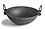 Zishta Traditional Wisdom In Practice Pre Seasoned Cast Iron Kadhai Medium Size, Handmade Natural Cookware | Multipurpose Kadai | Medium | Black (Depth: 7.6Cm, Dia: 21.6Cm, Cap: 1L, 1.7 Kg) image 1
