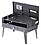 TAGROCK Portable Chrome Plated Briefcase Style Folding Charcoal Barbecue Grill Toaster with Accessories image 1