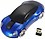 microware UNIVERSAL 3D Wireless Optical 2.4G Car Shaped Mouse Mice 1600DPI USB For PC Laptop Wireless Optical Gaming Mouse  (2.4GHz Wireless, Blue) image 1
