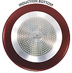 Aristo 3mm Nonstick Deep Kadhai 2.2 ltr induction bottom