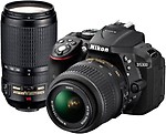 Nikon D5300 DSLR Camera with Kit Lens (AF-P DX NIKKOR 18 - 55 mm f/3.5 - 5.6G VR + AF-P DX NIKKOR 70 - 300 mm f/4.5 - 6.3G ED VR)
