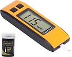 Control D Orange Digital Glucose Blood Sugar testing Monitor Machine with 25 Strips Glucometer 