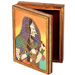 Gemstone Powder Bani Thani Painting Wooden Box 259 (DLI3HCF259)
