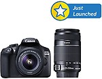 Canon DSLR EOS 1300D Body with 18-55 IS II + 55-250mm DSLR Camera