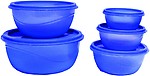 Princeware Store Fresh Plastic Bowl Package Container, Set of 5