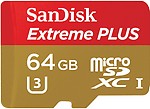Sandisk Extreme Plus 64 GB MicroSDXC Class 10 80 MB/s Memory Card
