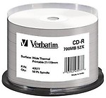 Verbatim CD Recordable Spindle 700 MB (Pack of 50)