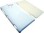 Camphor Flip Cover for Sony Xperia L - White