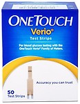 Onetouch Verio Blood Glucose Test Strips - 50 Ct