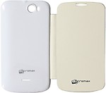 Xfose Flip Cover for Micromax Smarty 4.3 A65 - White