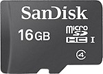 SanDisk Basic 16 GB MicroSDHC Class 4 20 MB/s Memory Card