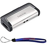 SanDisk Ultra 256GB Dual Drive USB Type-C Flash Drive Bundle (SDDDC2-256G-G46)
