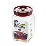 Lock&Lock Square Glass Canister, 1.5 Litres