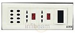 Apex Remote Controlled Switch Board For 8 Lights & 2 Fan With Display & Socket