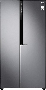 LG 679 L Frost Free Side by Side Refrigerator (Dark GC-B247KQDV)
