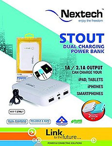 Nextech PB1050 10400mAh Power Bank (White) price in India.
