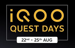 iQOO Quest Days [22 - 25 Aug] - Up to 4,000 Discount ICICI CC & |Up to 2,000 off with Coupon |Up to 12 Months No Cost EMI