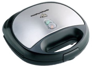 Morphy Richards SM3006 750-Watt Toast Sandwich Maker with Removable Non-Stick Coated Toast Plate, Anti-Skid Feet & Hinged Lock, Compact Upright Storage, 2-Yr Warranty, Silver & Black Sandwich Toaster price in India.