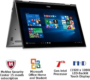 DELL 5578 Intel Core i7 7th Gen - (8 GB/1 TB HDD/Windows 10 Home) Inspiron 5578 Laptop(15.6 inch, Grey, 2.3 kg) price in India.