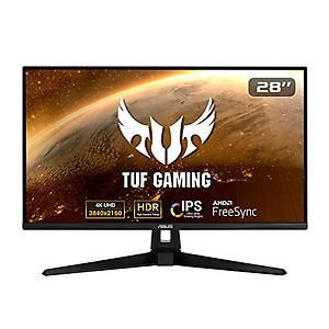 ASUS 3840 x 2160 Pixels TUF Gaming VG289Q1A 4K Gaming Monitor 28 inches UHD 4K (3840x2160), IPS, DCI-P3, Adaptive-Sync, Free Sync, HDR 10 - Black price in India.