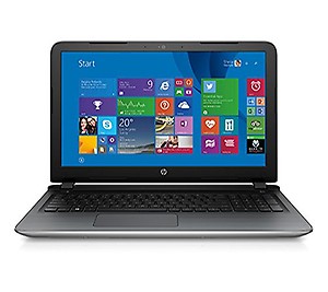 HP 15-AB027TX 15.6-inch Laptop (Core i3-5010U/4GB/1TB/Win 8.1/2GB Graphics), Natural Silver price in India.