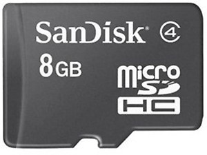 Sandisk 8GB MicroSDHC Memory Card price in India.