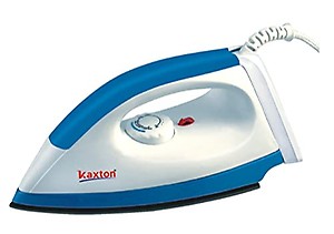 Kaxton 011 1000 W Lightweight Dry Iron with Non-Stick Soleplate price in India.