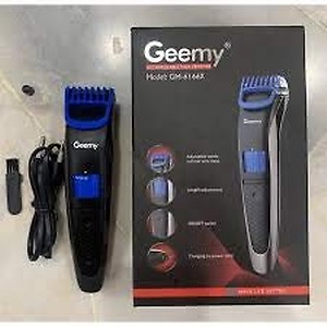 Geemy gm6166 Trimmer 60 min Runtime 1 Length Settings  (Black) price in India.