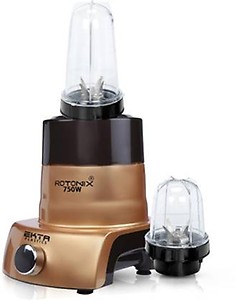 Rotomix 750-watts Mixer Grinder with 2 Bullet Jars (530ML and 350ML) EPMG719 Mixer Grinder with 2 Bullets Jars 750 Mixer Grinder (2 Jars, BlackGold) price in India.