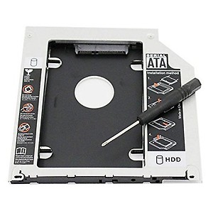 RGBS Hard Drive Caddy Tray 2nd HDD SSD Kit Compatible with 2.5" 9.5mm SATA HDD SSD 2nd HDD Adapter for Apple MacBook Pro Unibody 13 15 17 SuperDrive DVD Drive price in India.