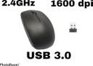 Quarks USB 3.0 Wireless Mouse Wireless Optical Gaming Mouse  (USB 3.0, 2.4GHz Wireless, Black) price in .