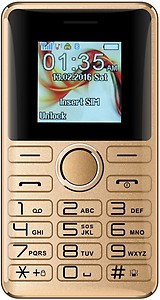 I Kall K27 Slimmest Card Phone with Bluetooth Dialer (Gold, 32MB RAM, 32MB) price in India.