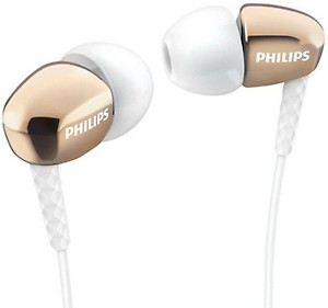 Philips Rich Bass SHE3900GD/00 In Ear Headphones - Golden Without Mic price in India.