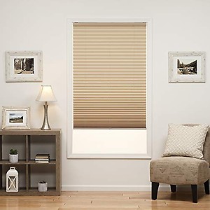 DEZ Furnishings Camel 35W X 64L Cordless Light Filter Pleated Shade Camel 35W X 64L price in India.
