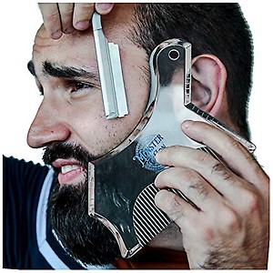 Monster&Son Beard Shaping Tool - New Innovative Design for 2019 (Clear) price in India.