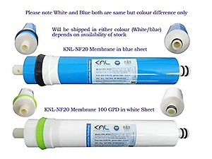 KNL NF20 AR water filter (blue), Nanofiltration/NF + pH regulator, 13 ltrs tank, retains healthy minerals without TDS controller, better than RO water purifier (For TDS up to 200 ppm) price in India.