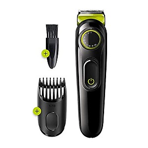 GADGETRONICS Battery Powered Beard Trimmer For Men,Professional Beard Trimmer For Man With 4 Trimming Combs, 45 Min Cordless Use, Trimmer For Private Parts,Pubic Hair Trimmer, Blue price in India.