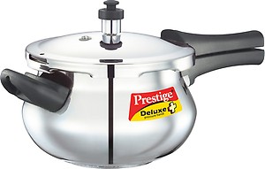 Prestige Deluxe Plus Mini Induction Base Stainless Steel Pressure Handi, 3.3 Litres price in India.