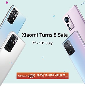 Xiaomi Turns 8 Sale (7-13th July) - Smartphones From Rs.6399 & Up to 6000 Discount & Coupon Offers