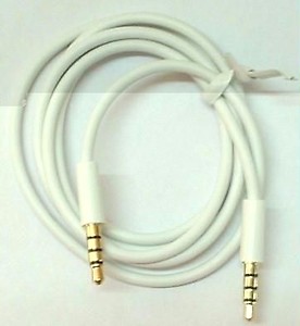 3.5Mm Aux Male To Male Cable For Apple Ipod Iphone price in India.